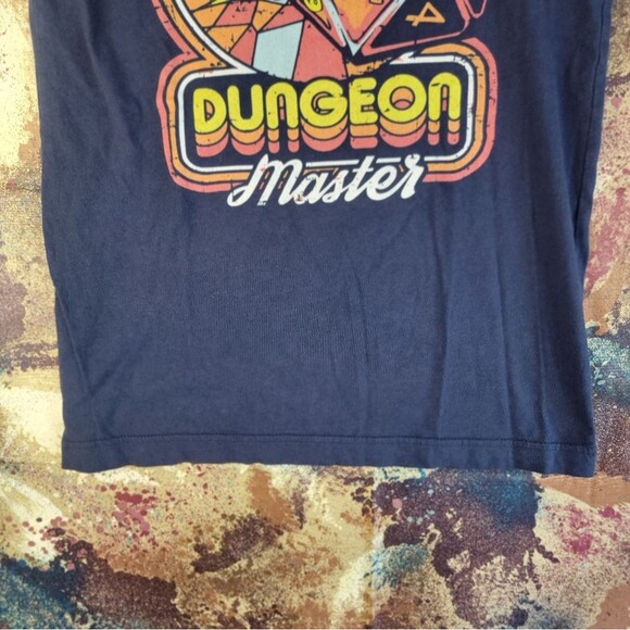 80s Vintage Dungeon Master Retro wave Distressed Graphic Logo Kids Small - Picture 9 of 11